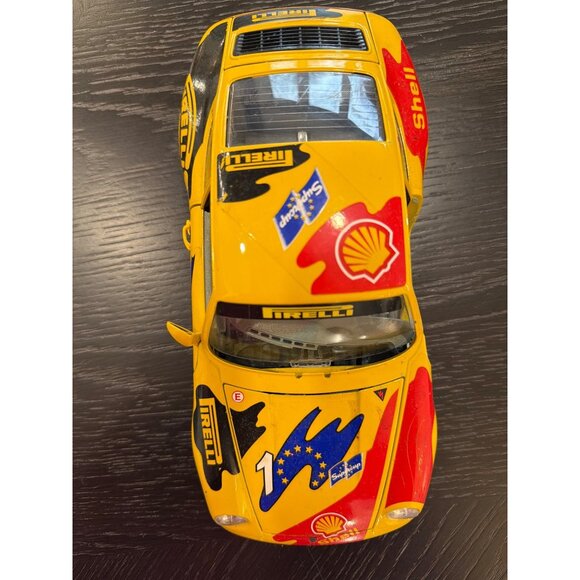 Vintage Burago 1993 Porsche 911 Carrera Supercup Diecast  Vintage Burago 1993 Porsche 911 Carrera Supercup Diecast Shell Pirelli Racing Ca
